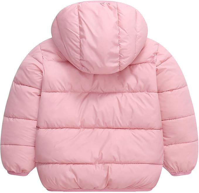 Happy Cherry Kids Boy's Girls Winter Coat Fleece Lined Thick Down Coats Puffy Jackets with Hood