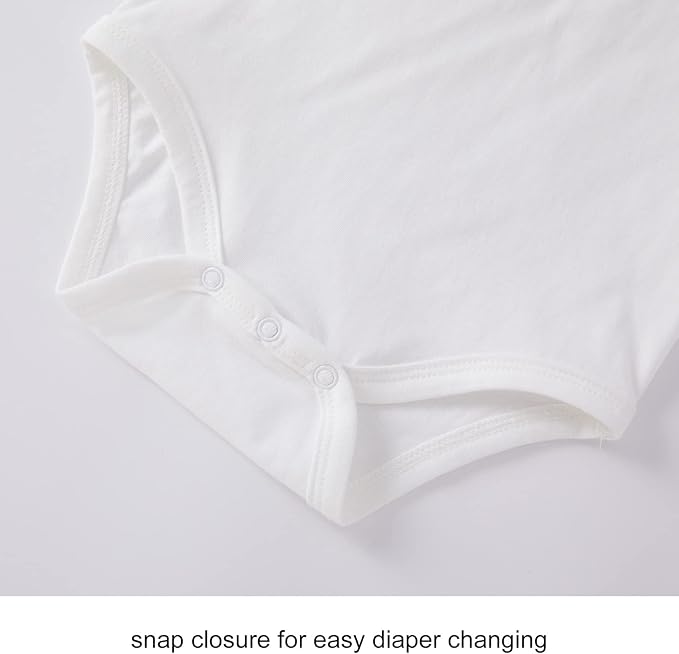 pureborn Baby Girls Boys Bodysuit Super Soft Cotton Romper 0-24 Months