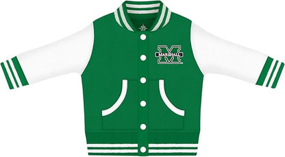 Creative Knitwear College Baby Varsity Jacket Lightweight - Team Logo, Multiple Colors, Unisex, (0 Months - 4T)