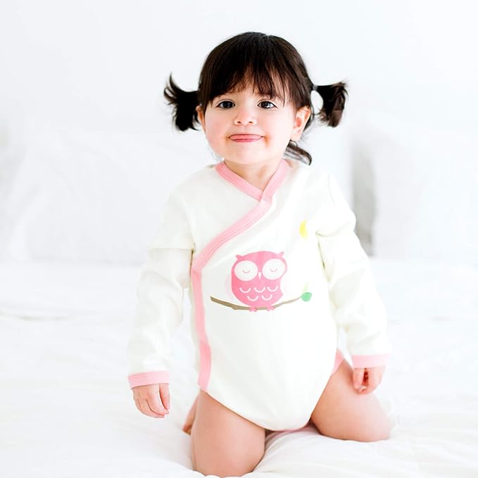 Babysoy Organic Long Sleeve Kimono Bodysuit