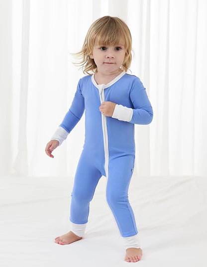Baby Zippered Rompers Newborn Pajamas Sleepers Long Sleeve Jumpsuits Infant Zipper Romper-Viscose from Bamboo