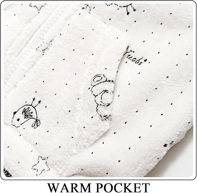 Toddler Fleece Jacket Baby Winter Coat Newborn Girl Hoodie Infant Boy Clothes 3T