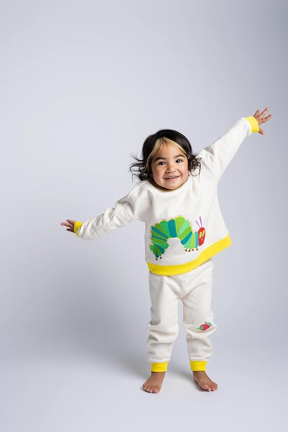 monica + andy Sporty Sweatsuit, 100% Organic Cotton Clothes for Boys & Girls, Outfit Sizes For Kids, Toddler & Infant