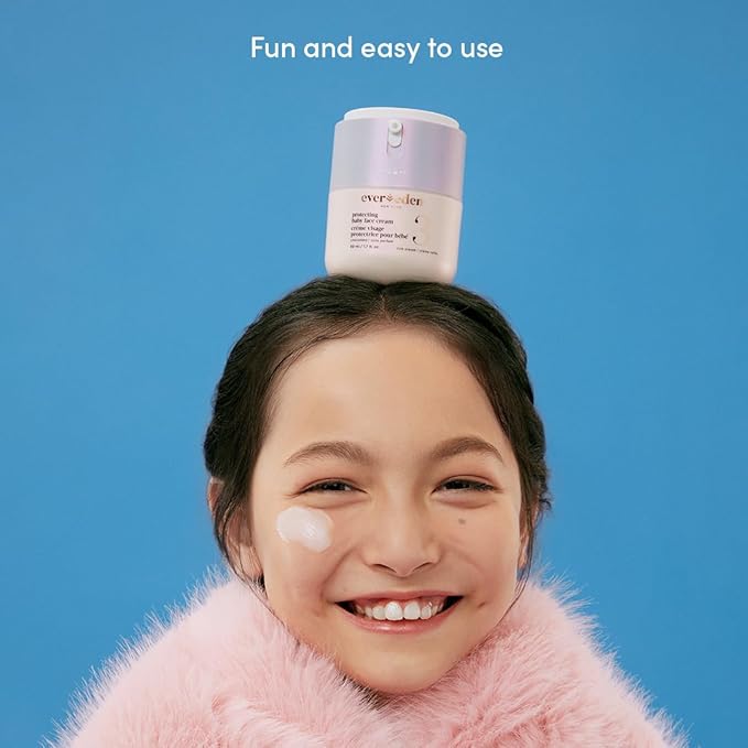 Evereden Protecting Baby Face Cream (1.7 fl. oz.): No.2 Silk Baby Cream - Nourishing Infant Face Moisturizer for Dry Skin & Temperate Climates - Clean and Vegan Ingredients - Fragrance-Free