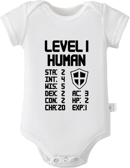 Level 1 Adorable Baby Romper 100% Soft Cotton Onesie Bodysuit for Newborns & Infants