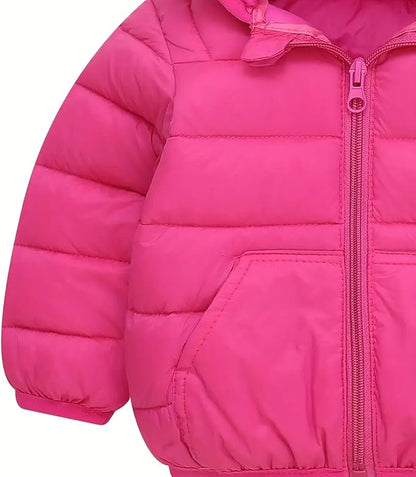 Toddler Winter Coats Puffer Padded Jacket Baby Boys Girls Bear Hoods Down Jacket Light Weight Infant Outerwear