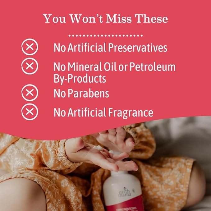 Earth Mama Simply Non-Scents Baby Lotion for Dry Skin, Calendula Cream for Newborn Skin Care, Organic Moisturizer for Children with Aloe Juice, Rooibos, & Shea Butter, Fragrance Free, 8-Fluid Ounce