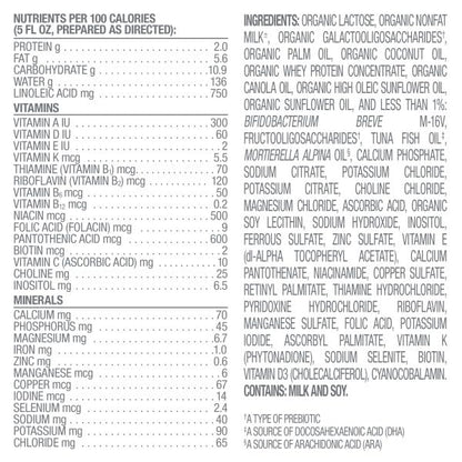 Happy Baby Organics Stage 1 A2 Infant Formula, 0 12 Months, Milk Based Organic Baby Formula Powder with A2 Milk, Probiotics & Prebiotics for Immune & Digestive Support, 22.9 Ounce (Pack of 1)