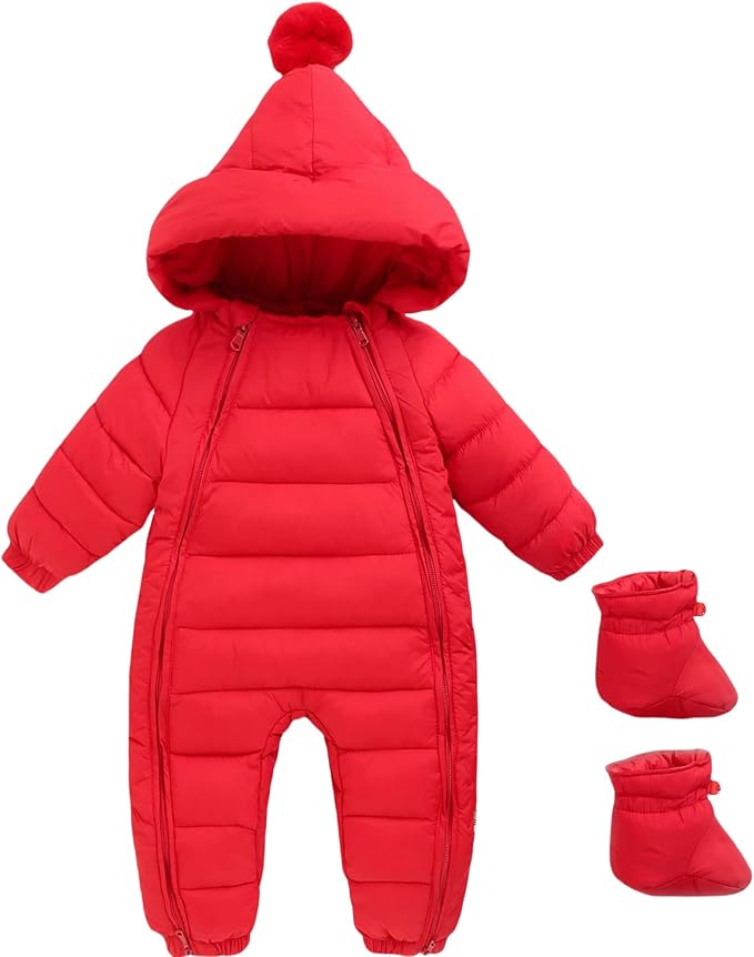 Ohrwurm Baby Cotton Down jackets Snow Wear Hoodie Jumpsuit Winter Double Zip Up Snowsuit