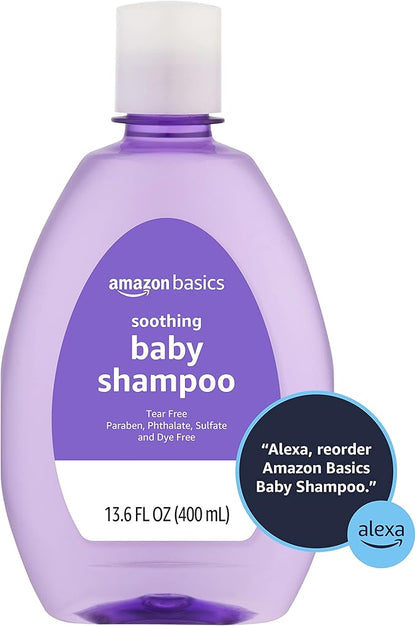 Amazon Basics Baby Shampoo, Lavender & Chamomile Scented, 13.60 Fl Oz (Pack of 1)