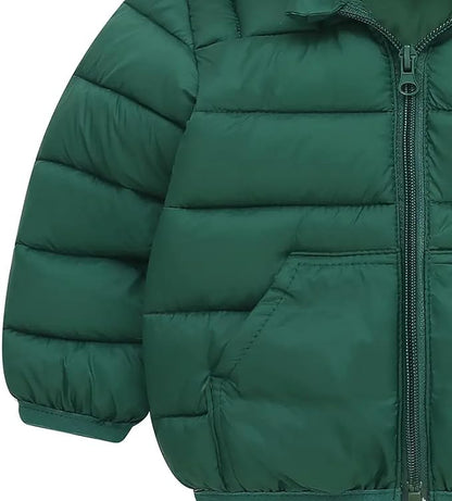 Toddler Winter Coats Puffer Padded Jacket Baby Boys Girls Bear Hoods Down Jacket Light Weight Infant Outerwear