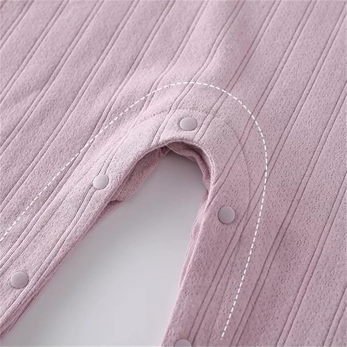 Unisex Newborn Baby Jumpsuit Pure Cotton Long Sleeve Baby Outfit Soft Comfortable Baby Clothes for Boys and Girls