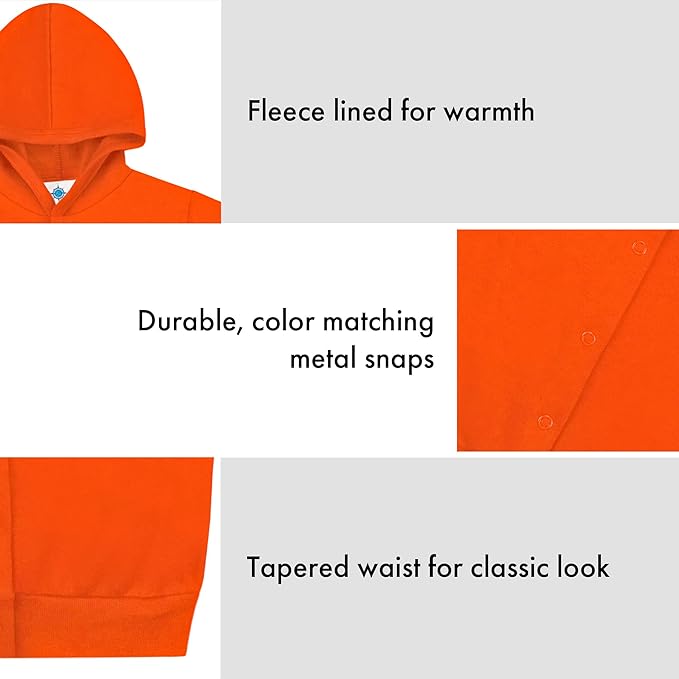 Creative Knitwear College Baby Snap Hooded Jacket - Team Logo, Multiple Colors, for Boys & Girls, (0-24 Months)