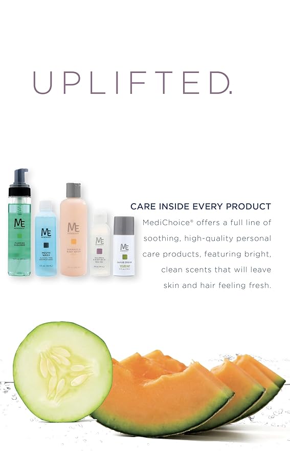 MediChoice Baby Shampoo and Bath Gel - Tear Free Fresh Scent Quick Rinse Bulk Travel Size 2 oz. PC8122 Case 144