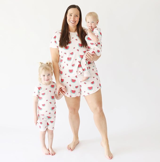 PARADE Organic Signature Print '2-Way' Zip Romper - Short Sleeve