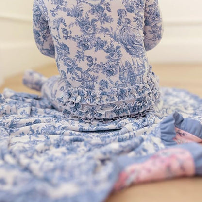 Ruffled Zippered Vintage Pink Rose One Piece