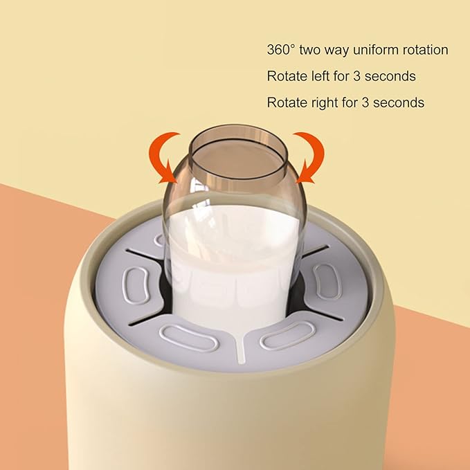 Baby Milk Bottle Shaker Automatic USB Charging Powdered Milk Electric Mixer Portable Low Noise Hands Milk Blender Mixer for Infant