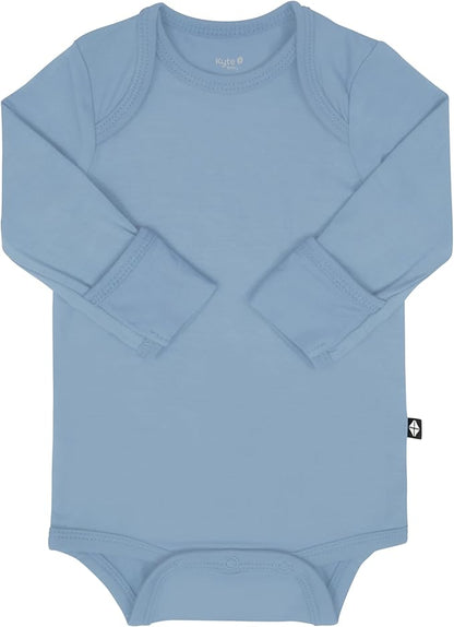 KYTE BABY Soft Bamboo from Rayon Long Sleeve Unisex Bodysuit, 0-24 Months