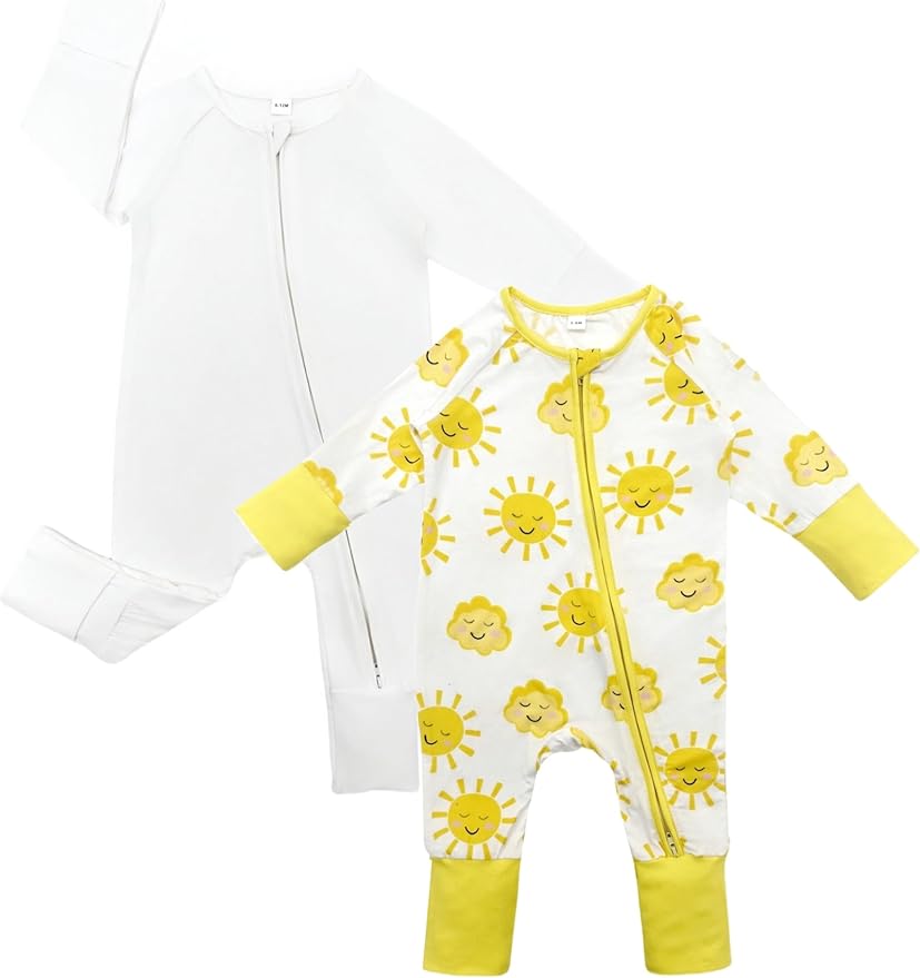 Bow Dream Baby Girl Romper Jumpsuit Bamboo Rayon Baby Clothes Boys & 2 Way Zipper Outfit Baby Clothes for Girls