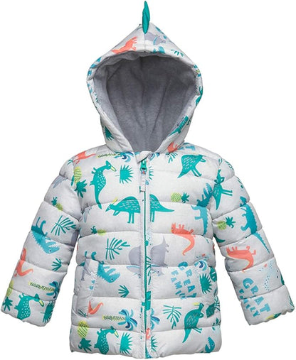 Rokka&Rolla Baby Boys' Water-Resistant Fleece Lined Puffer Jacket Winter Coat for Newborn Infant Toddler