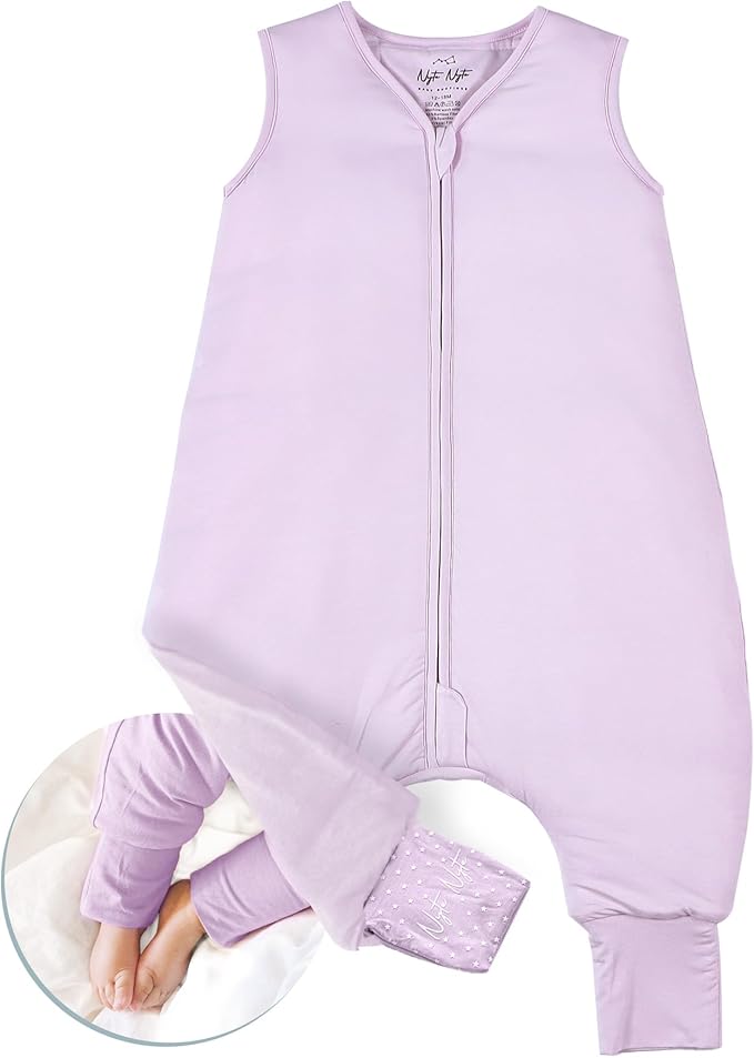 Nyte Nyte Baby - Sleeveless Soft Baby & Toddler Sleeping Sack, Breathable with Adjustable Feet Cuffs & Anti-Slip Grip