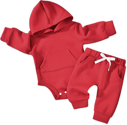 Aalizzwell Infant Baby Winter Hoodie Outfit