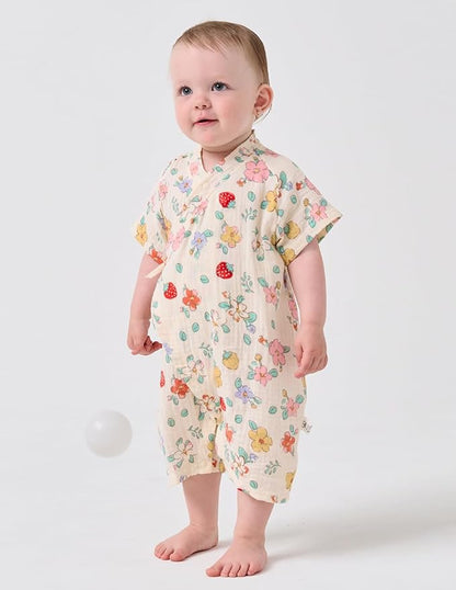 BINIDUCKLING Baby Kimono Robes Cotton Muslin Outfit Clothes Newborn - 24 Months