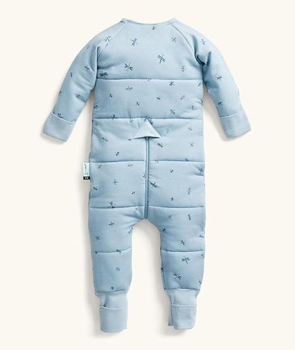 ergoPouch Sleep Onesie 3.5 TOG – Warm Baby Romper & Sleep Layer with Full-Zip, Guarding Against Blankets, Breathable & Movement-Friendly, Ideal for Transitional Sleeping (12-24 Months, Dragonflies)