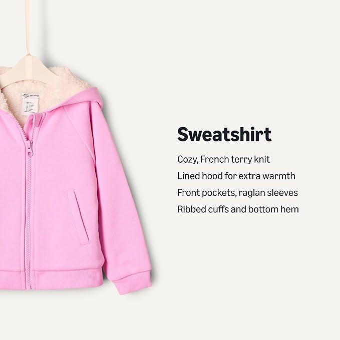 Amazon Essentials x Sofia Grainge Unisex Toddlers and Babies’ Zip Hoodie Sweatshirt