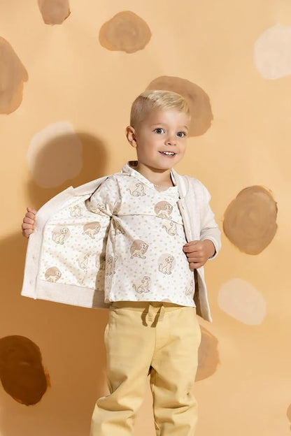 Monica + Andy Crewneck Tee, 100% Organic Cotton Clothes for Girls & Boys, Printed T-Shirt Sizes for Kids, Toddler & Baby