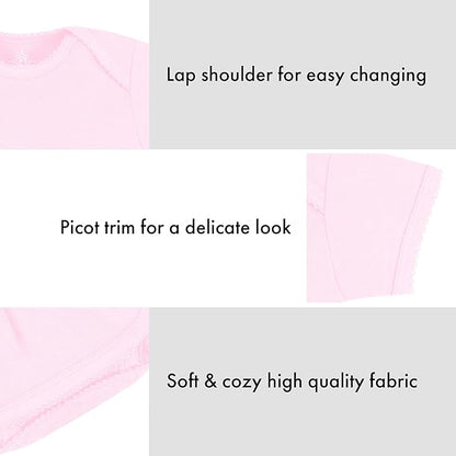 Creative Knitwear College Baby Picot Bodysuit Dress - Team Logo, Multiple Colors, for Baby Girls (0-24 Months)