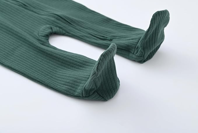 ACESTAR Baby Footies Pajamas, 2-Way Zipper Baby Sleepers with Mitten Cuffs - Long Sleeve Baby Zip Up Onesie for 0-12 Months