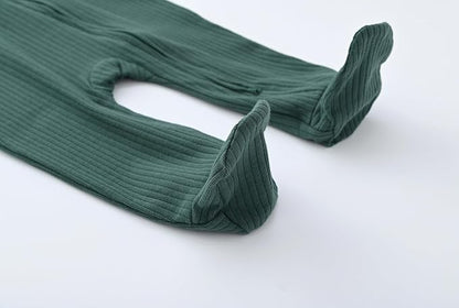 ACESTAR Baby Footies Pajamas, 2-Way Zipper Baby Sleepers with Mitten Cuffs - Long Sleeve Baby Zip Up Onesie for 0-12 Months