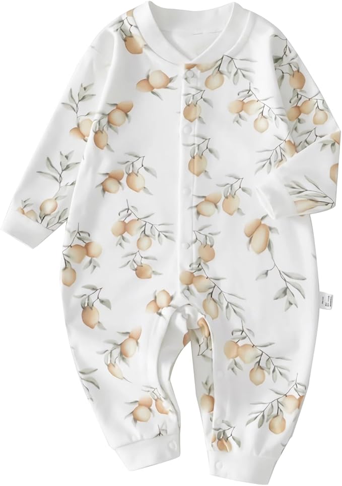 100% Organic Cotton Soft 3-24 Months 2-Piece Unisex Footless Newborn Baby Sleepers Pajamas Romper Boys Girls