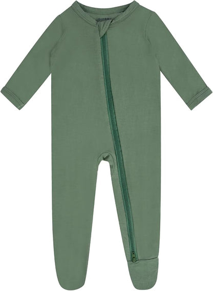 GUISBY Pajamas for Baby Boys & Girls, Infant Onesie with Mitten Long Sleeve Footed Pjs