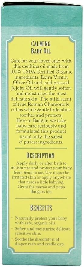 Badger Baby Oil 4z Size 4z Badger Baby Oil 4z