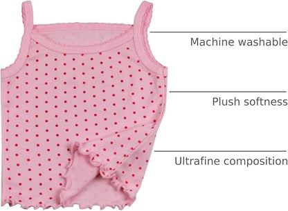 ToBeInStyle Girl's 4 Pack Ruffle Hem Spaghetti Strap Tank Tops