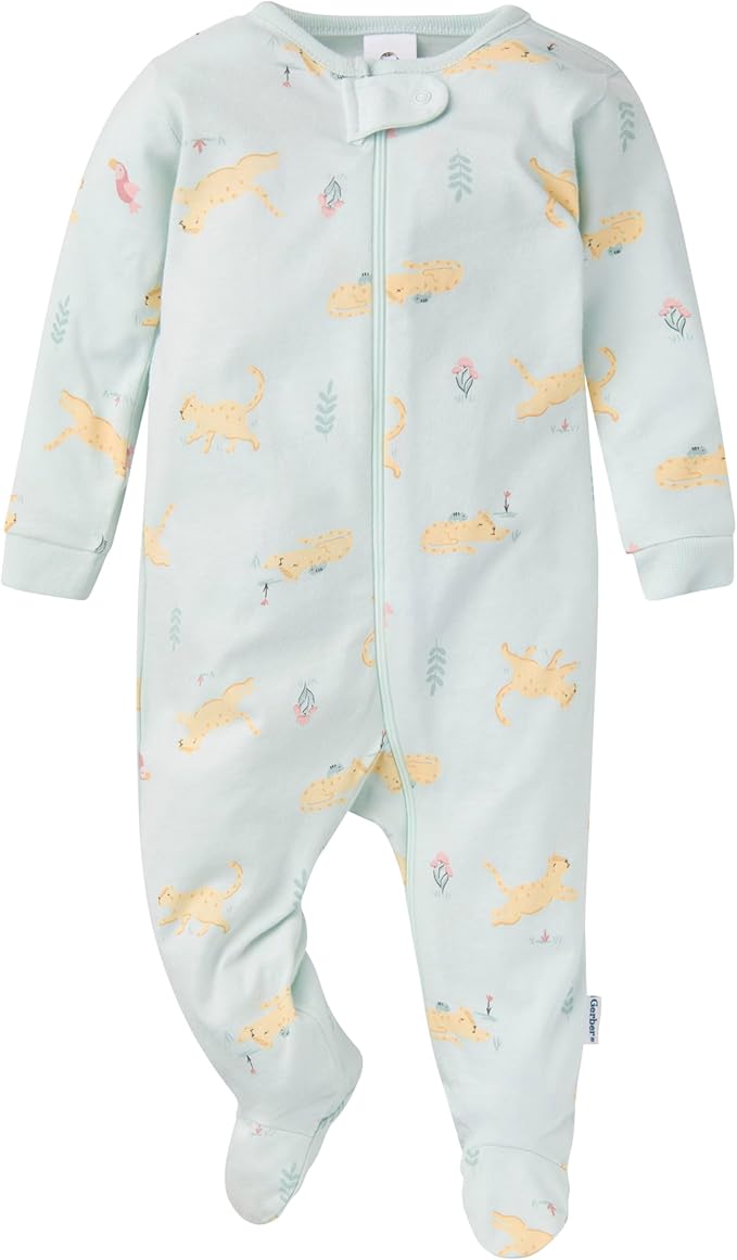 Gerber baby-girls 4 Pack Sleep N' Play Footie