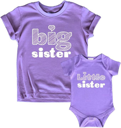Unordinary Toddler Big Sister Little Sister Outfits Matching Shirts Sibling Gifts girls newborn baby set