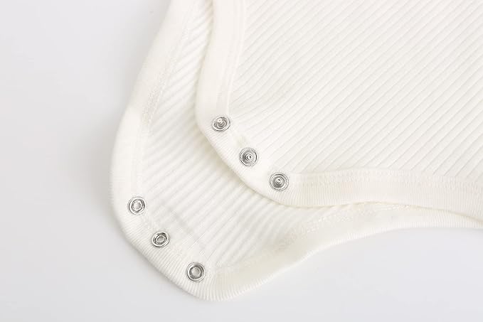 Kiddiezoom Newborn Baby Unisex Cotton One-Piece Bodysuits Baby Gift 5-Pack Baby Clothes