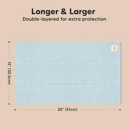 Organic Burp Cloths Baby Boy, Girl - 6-Pack Large Cotton Burping Cloths for Babies, Spit Up Rags, Super Absorbent, Ultra Soft Newborn Rag, Gender Neutral, Machine Washable, Durable (Vessels)