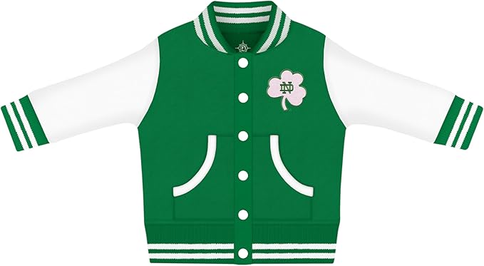 Creative Knitwear College Baby Varsity Jacket Lightweight - Team Logo, Multiple Colors, Unisex, (0 Months - 4T)