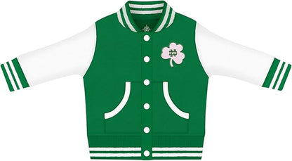 Creative Knitwear College Baby Varsity Jacket Lightweight - Team Logo, Multiple Colors, Unisex, (0 Months - 4T)