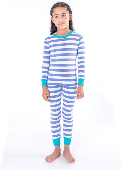 Mightly Boys and Girls' Pajamas | 100% Organic Cotton Soft, Elastic and Comfortable Footless Pajama Set for Toddlers & Kids