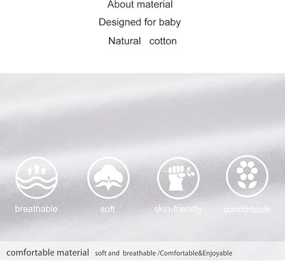 pureborn Baby Romper Bodysuits 2-Pack Unisex Soft Cotton One-Piece Outfit for Infant Boys Girls 0-24 Months