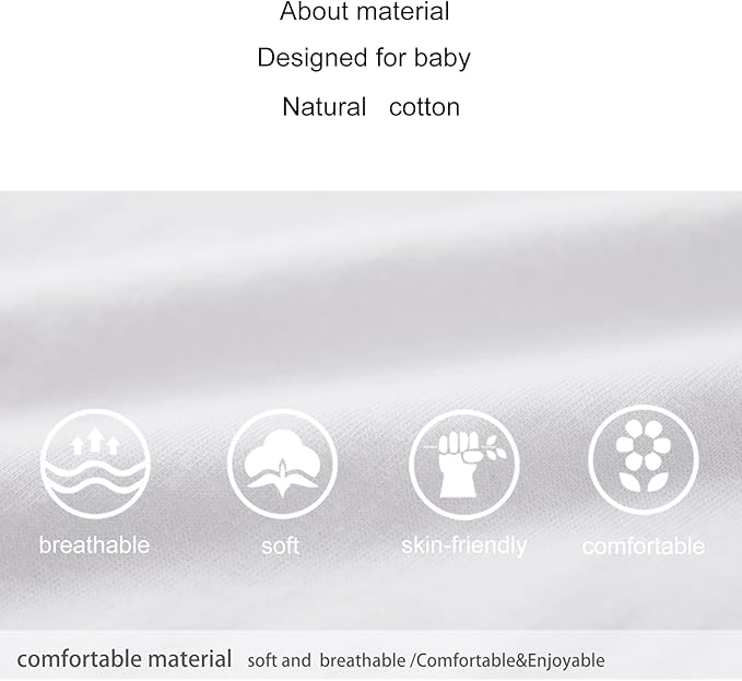 pureborn Baby Romper Bodysuits 2-Pack Unisex Soft Cotton One-Piece Outfit for Infant Boys Girls 0-24 Months