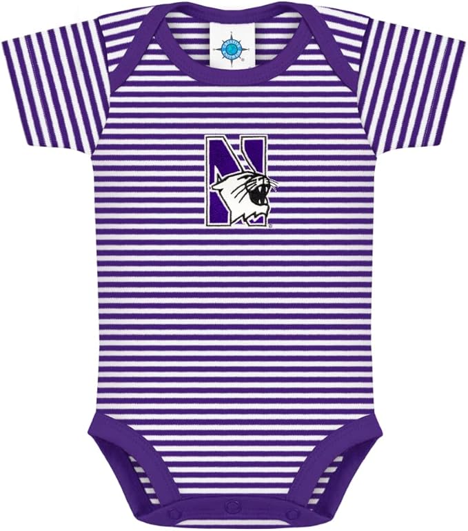 Creative Knitwear College Baby NCAA Infant Striped Bodysuit