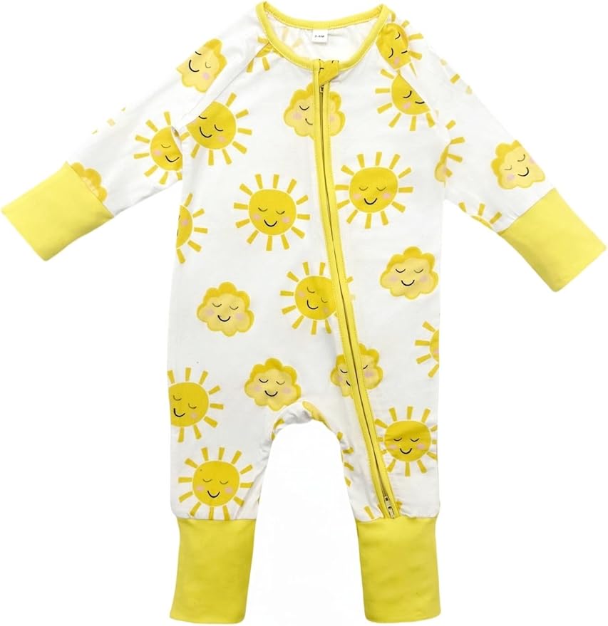 Bow Dream Baby Girl Romper Jumpsuit Bamboo Rayon Baby Clothes Boys & 2 Way Zipper Outfit Baby Clothes for Girls