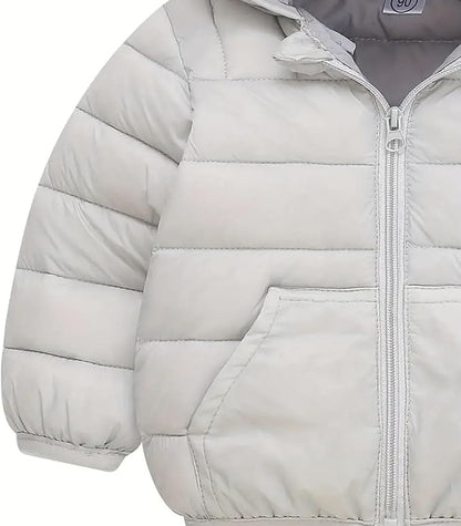 Toddler Winter Coats Puffer Padded Jacket Baby Boys Girls Bear Hoods Down Jacket Light Weight Infant Outerwear
