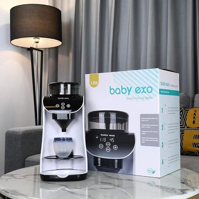 BabyEXO Formula Milk Dispenser, Automatic Electric Formula Mixer Warmer, Milking Machine for Baby - Easily Make Bottle with Automatic Powder Blending